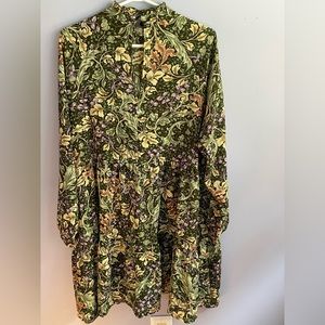 Long-sleeve, high-neck dress by Monki